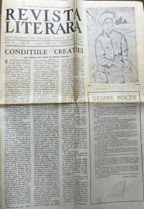 Revista Literara. Saptamanal de poezie, proza și critica, nr. 18, 15 iulie 1947