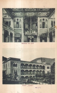 Salonul de cura. Hotel ,,Carol" (circulata 1940)
