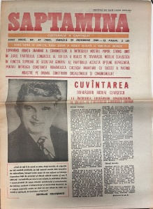 Saptamana, nr. 47, 25 noiembrie 1989