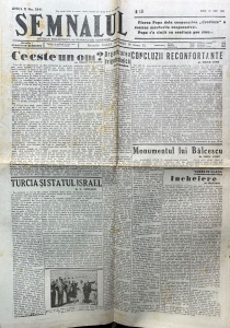 Semnalul. Cotidian independent al democratiei romanesti, nr. 1841, 29 iunie 1948