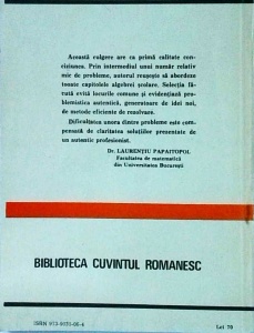 Silviu Stossel - Algebra. Culegere de probleme pentru admiterea in invatamantul superior - Img 2