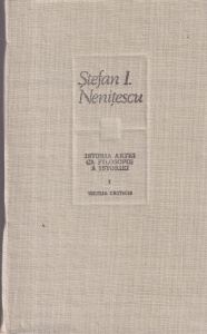 Stefan I. Nenitescu - Istoria artei ca filosofie a istoriei, volumul 1: Teoria criticii