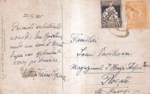 Suvenir din Busteni. Valea Alba (circulata 1925) - Img 2