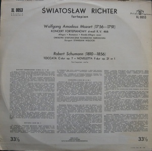 Sviatoslav Richter, Mozart, Schumann – Piano Concerto in D minor. Toccata. Novelette - Img 2