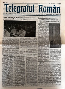 Telegraful roman, nr. 35-36 si 37-38/1989, 15 septembrie si 1 octombrie 1989. Foaie religioasa editata de Arhiepiscopia Ortodoxa Romana a Sibiului