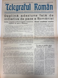 Telegraful roman, nr. 43-44, noiembrie 1981. Foaie religioasa editata de Arhiepiscopia Ortodoxa Romana a Sibiului
