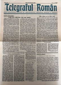 Telegraful roman, nr. 7-8/1989, 15 februarie 1989. Foaie religioasa editata de Arhiepiscopia Ortodoxa Romana a Sibiului