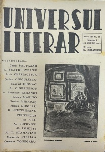 Universul Literar, anul LIV, nr. 10, 25 marrie 1945