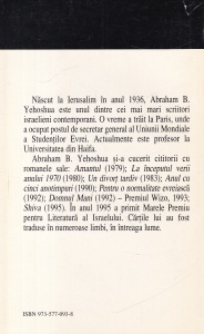 A. B. Yehoshua - Un divort tardiv - Img 2