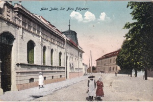 Alba Iulia, Str. Nicu Filipescu. (1925, circulata 1950)