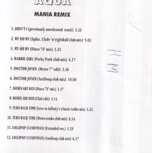 Aqua - Mania Remix - Img 2