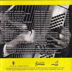 Aurel Gore, Victor Gore - Muzica de colectie, volumul 9 - Img 2