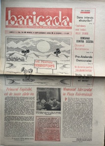 Baricada, nr. 34, 4 septembrie 1990