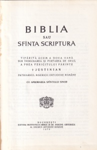 Biblia sau Sfanta Scriptura 1975 Tiparita acum a doua oara sub indrumarea si purtarea de grija a prea fericitului parinte Justinian patriarhul Bisericii Ortodoxe Romane cu aprobarea Sfantului Sinod (1975) - Img 2