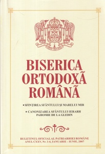 Biserica Ortodoxa Romana, nr. 1-6, ianuarie - iunie 2007