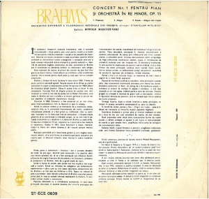 Brahms - Concert Nr. 1 Pentru Pian Și Orchestră În Re Minor. Orchestra Simfonică A Filarmonicii Naţionale Din Varșovia, dirijor: Stanislaw Wislocki, solist: Witold Malcuzynski - Img 2