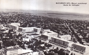 Bucurestii noi - Blocuri muncitoresti vazute din helicopter (necirculata)