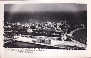 Constanta. Gara Maritima si Orasul. Vedere aeriana (necirculata)