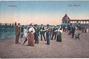 Constanta. Plaja Mamaia (circulata 1916)