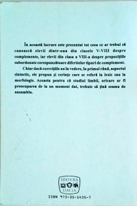 Corneliu Craciun - Complementul si subordonatele completive - Img 2