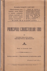 Demetriu Bardosi - Principiile caracterelor tari (1933)