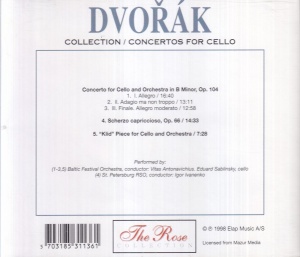 Dvorak - Collection, Concertos for Cello - Img 2