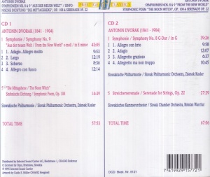 Dvorak - Symphonien. Symphonies Nos. 8 & 9 "Aus der neuen Welt. From the New World" (2 CD) - Img 2