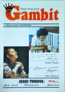 Gambit Revista Romana de Sah, numarul 4 / 1994