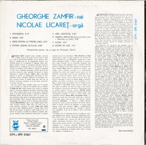 Gheorghe Zamfir, Nicolae Licaret – Nai. Orga - Img 2