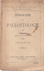 I. Simionescu - Introducere in paleontologie (1928)