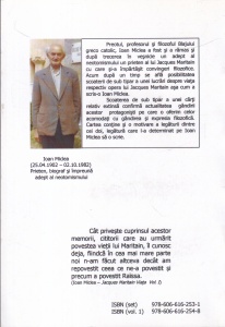 Ioan Miclea - Jacques Maritain. Viata, volumul 1 - Img 2