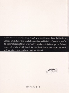 Jean Nouvel, Jean Baudrillard - Obiectele singulare. Arhitectura si filosofie - Img 2