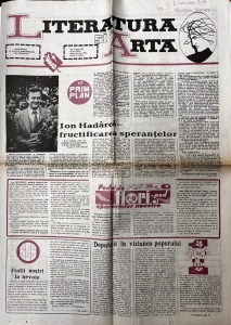 Literatura si Arta. Saptamanal al Uniunii Scriitorilor din Modova, nr. 20, 17 mai 1990