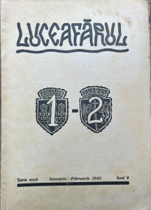 Luceafarul. Revista lunara de literatura, arta si cultura generala, nr. 1-2, ianuarie-februarie 1945