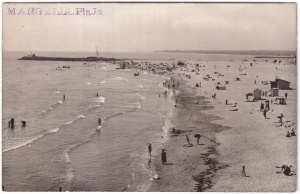Mangalia. Plaja (circulata 1928)