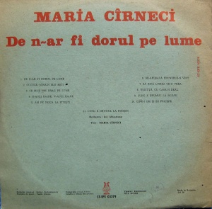 Maria Cirneci – De n-ar fi dorul pe lume - Img 2