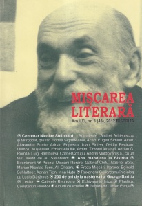 Miscarea literara, numarul 3 (43), 2012