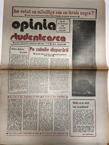Opinia Studenteasca, nr. 27, 31 mai-5 iunie 1990