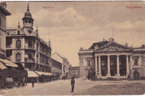 Oradea. Piata Bemer / Bémer-tér. Nagyvárad (circulata 1910)