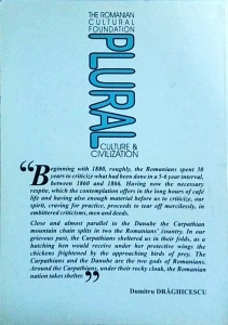 Plural. Culture and Civilization. Romanians. Body and soul - Img 2