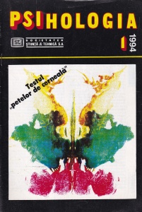 Psihologia, numarul 1, 1994
