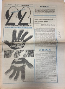 Revista 22, nr. 17, 11 mai 1990