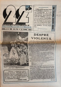 Revista 22, nr. 23, 14 iunie 1991