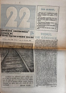 Revista 22, nr. 26, 5-11 iulie 1991