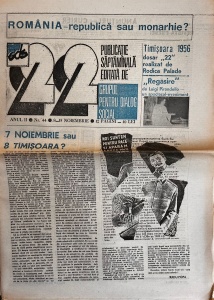 Revista 22, nr. 44, 8-15 noiembrie 1991
