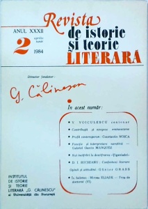 Revista de istorie si teorie literara. Aprilie - Iunie 1984