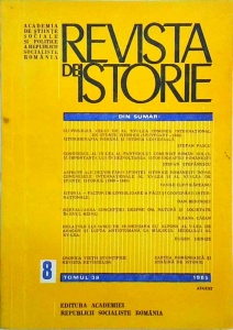 Revista de Istorie, tomul 38, numarul 8, anul 1985