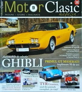 Revista Motor Clasic, nr. 9 anul III, Maseratti Ghibbli, TVR Grantura, Peugeot 504 4X4 Dangel