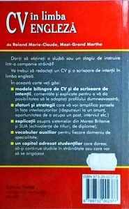 Roland Marie Claude, Mast Grand Martha - CV in limba engleza. Un pas spre angajare - Img 2