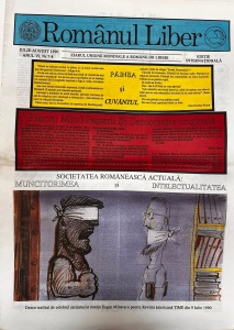 Romanul Liber. Ziarul Uniunii Mondiale a Romanilor Liberi, nr. 7-8, iulie-august 1990